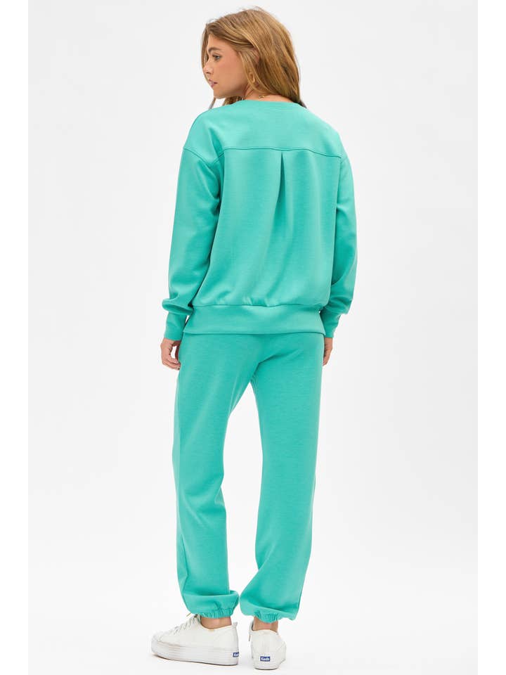 Dear Scarlett - Wholesale Lounge Set - Women's - Crew Neck Pullover + Jogger Set TRVSET-MALIBU14