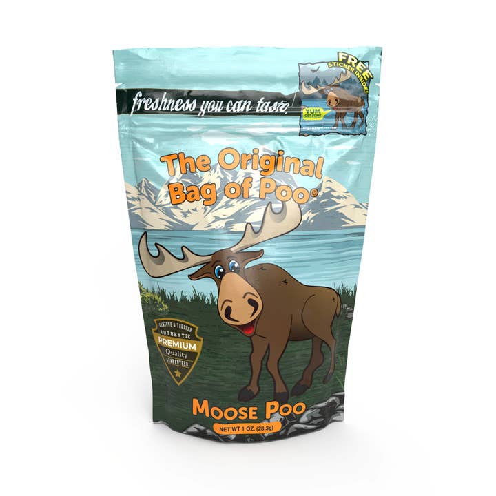 "The Original Bag of Poo"® Novelty Cotton Candy - Wholesale Cotton Candy - The Original Bag of Poo® (Moose Cotton Candy Poo)1