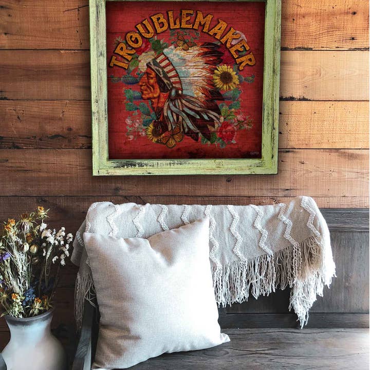 TroubleMaker Trading Company - Wholesale Art Print - Troublemaker - Square Framed Artwork