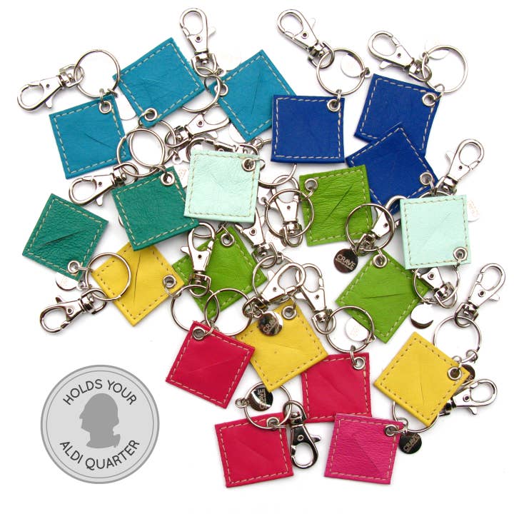 CRAVEbyCRV - Wholesale Keychain - Women's - Leather Aldi Quarter Holder Keychain4
