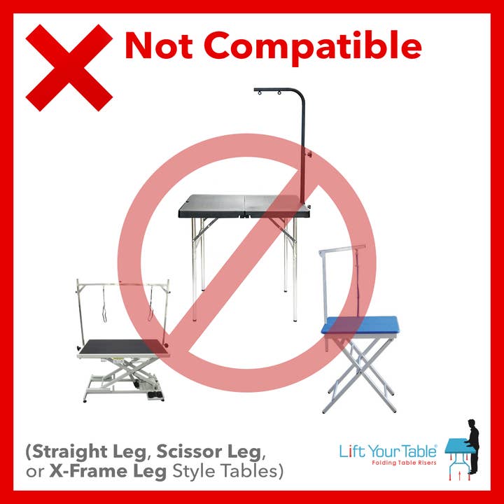 Lift Your Table® folding table risers - Wholesale Pet Grooming Set - Dog - Lift Your Table® Groomer's Kit - Grooming Table Risers