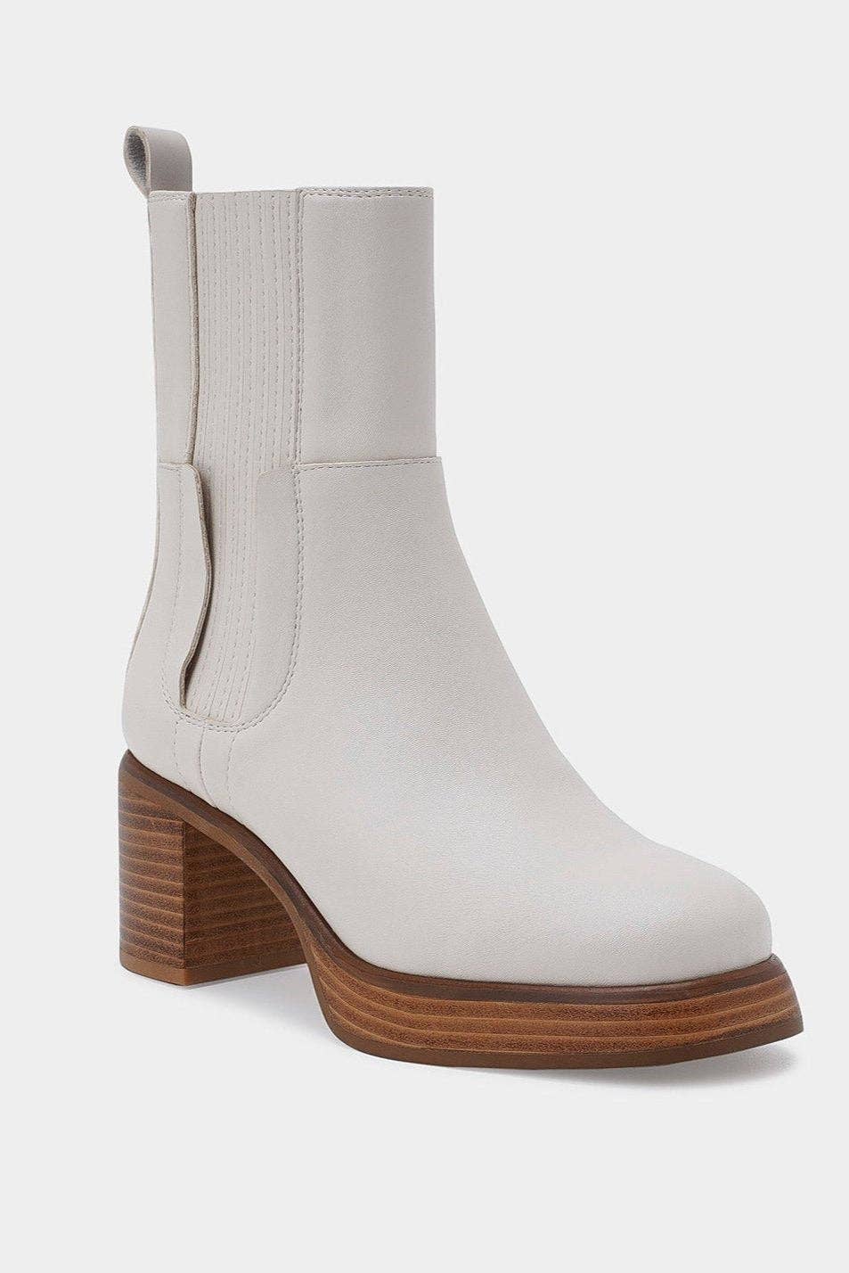 BEAST FASHION - Wholesale Booties - Women's - TRICIA-01 Block Heel Ankle Boots1