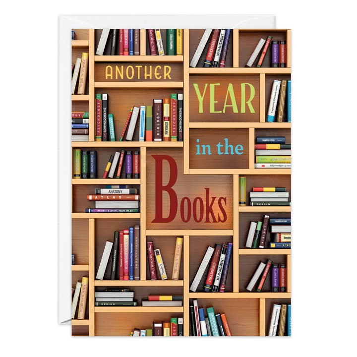 In the Books Birthday Card for wholesale by G & T Greetings Northwest