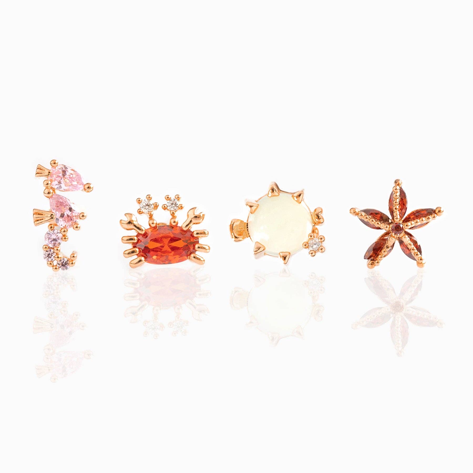 Girls Crew - Wholesale Jewelry Set - Under the Sea Stud Set3