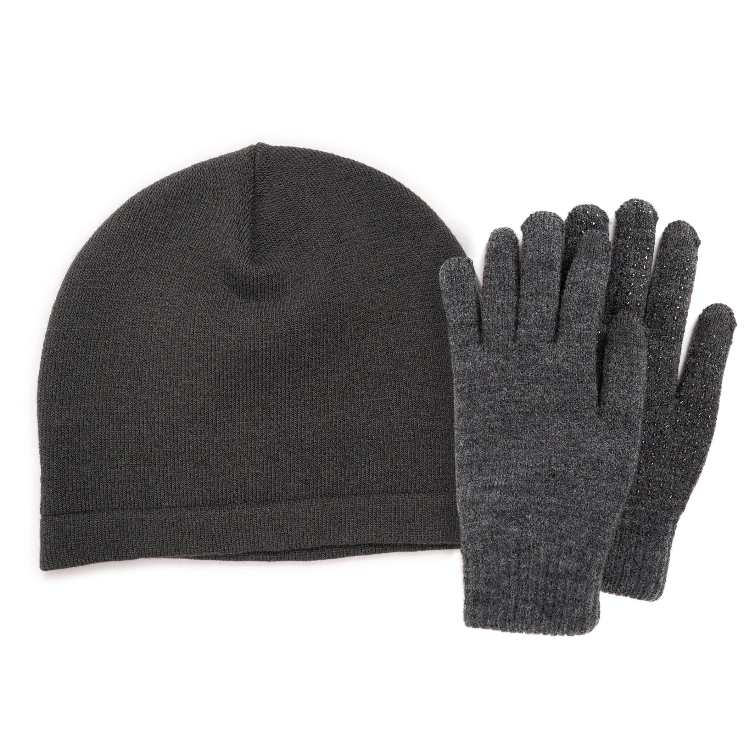 Muk Luks - Wholesale Beanie - Men's - Quietwear Men's Heat Retainer Beanie and Glove Set2