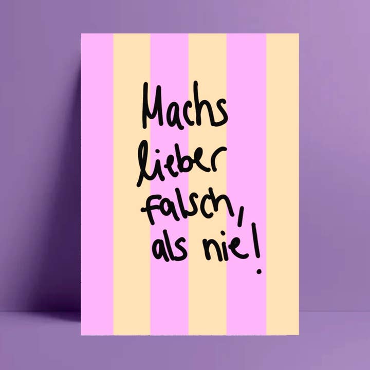 Ute Arnold / Hej.Ibiza - Wholesale Postcard - Postcard “Do it better wrong than never” 0