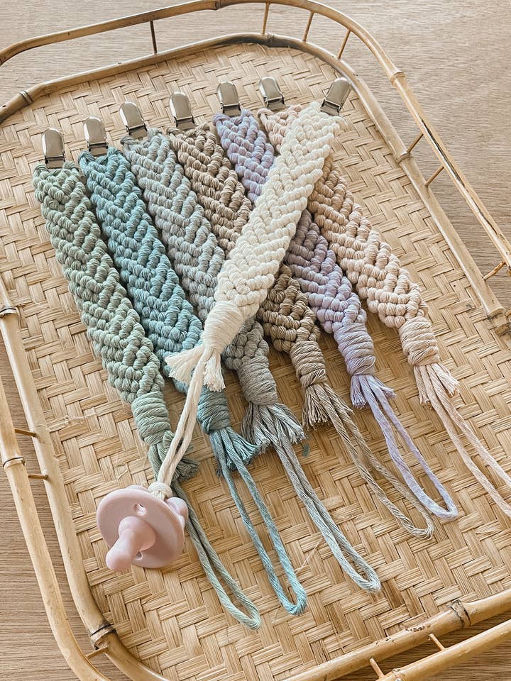 Classy Baby Pacifier Clip for wholesale by KnottyAbi