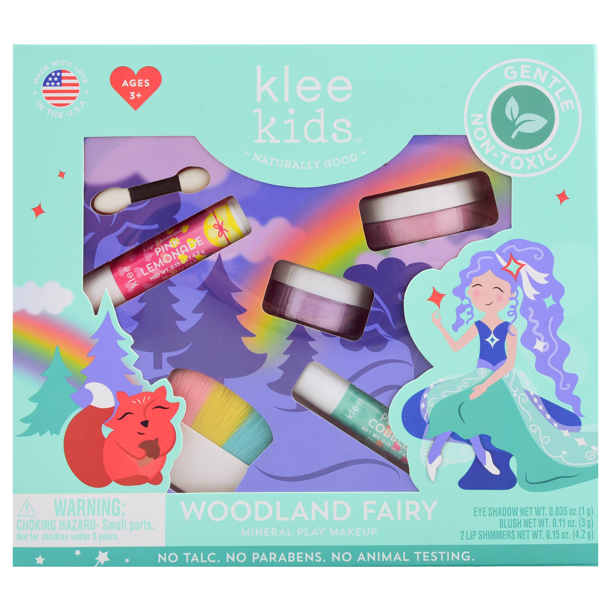 Klee Naturals - Wholesale Make-up - Kinderen - Rainbow Fairy - Klee Kids Natural Mineral Play make-up Kit11