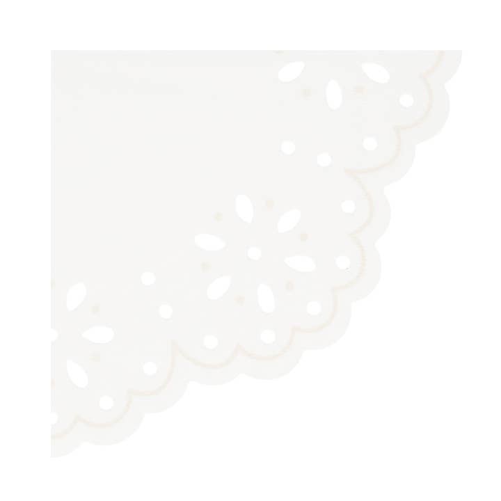 Broderie Anglaise Lace White Small Napkins for wholesale by Meri Meri