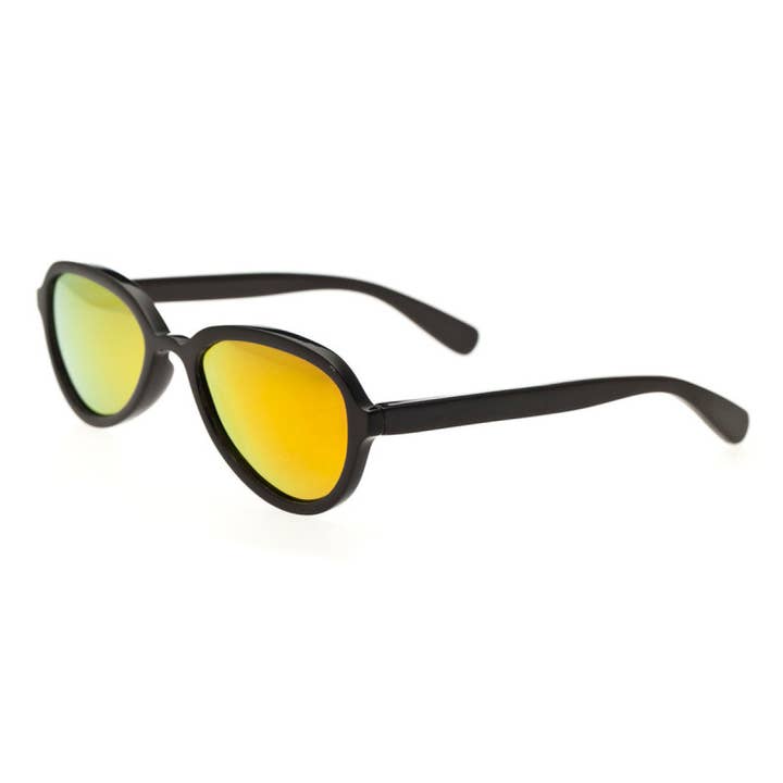 Bertha - Wholesale Sunglasses - Women's - Bertha Alexa Buffalo-Horn Polarized Oval Sunglasses