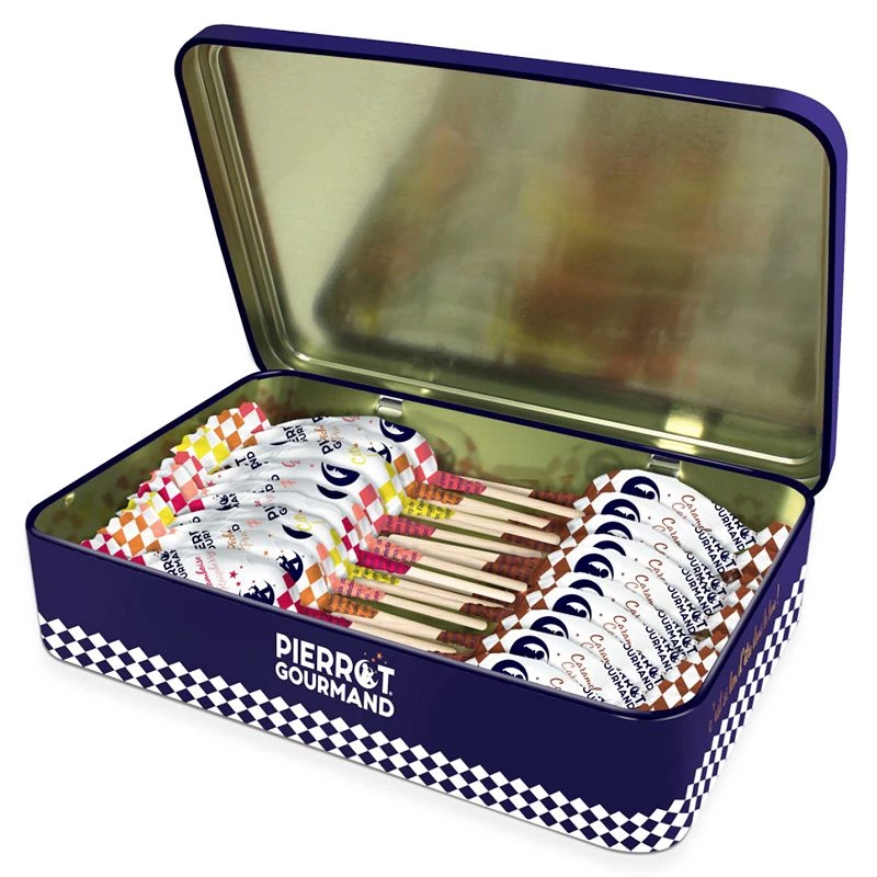 LS GROUP - Wholesale Lollipop - Collector Metal Box – 20 Caramel & Fruit Lollipops 🍭0