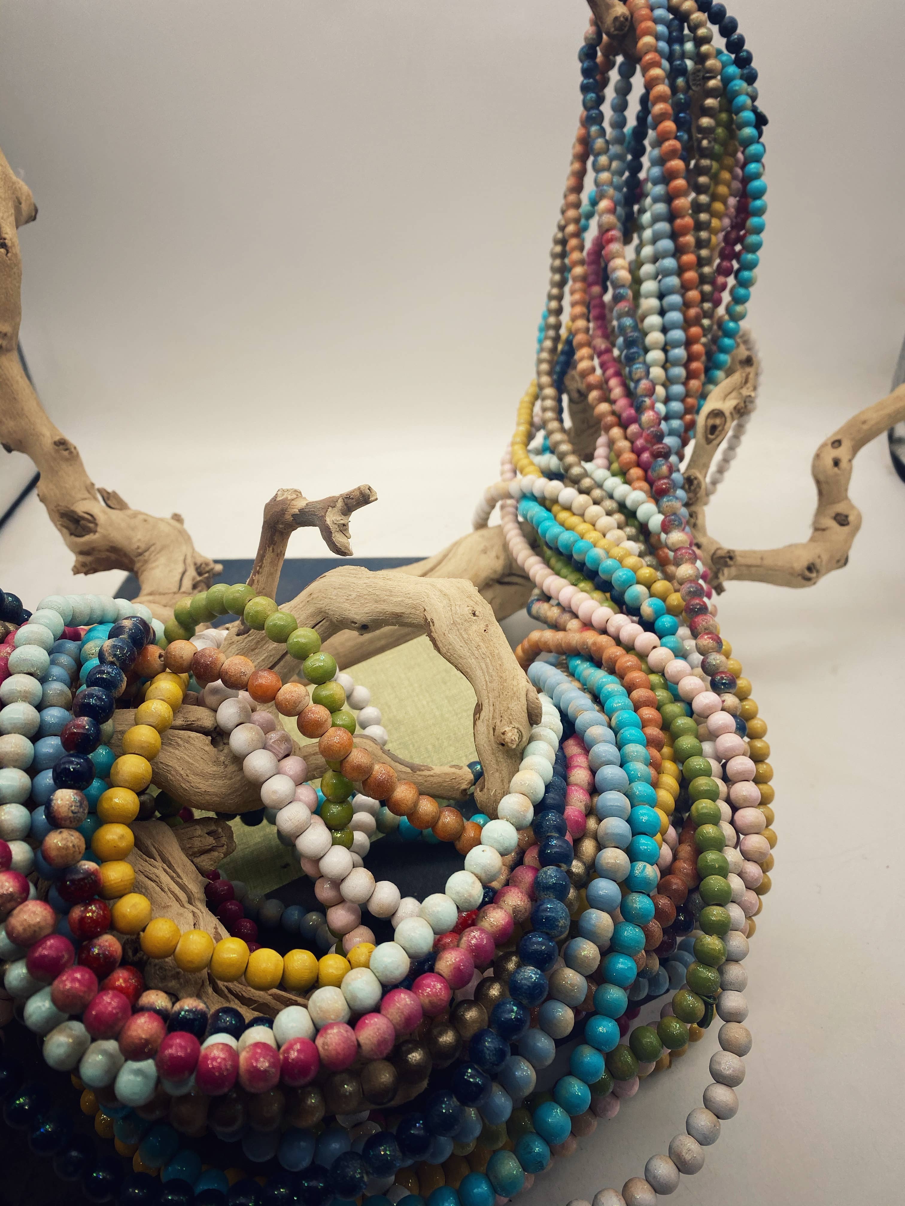 A Rare Bird Shop - Wholesale Beaded/Pearl Necklace - Teakwood Necklace Bundle1