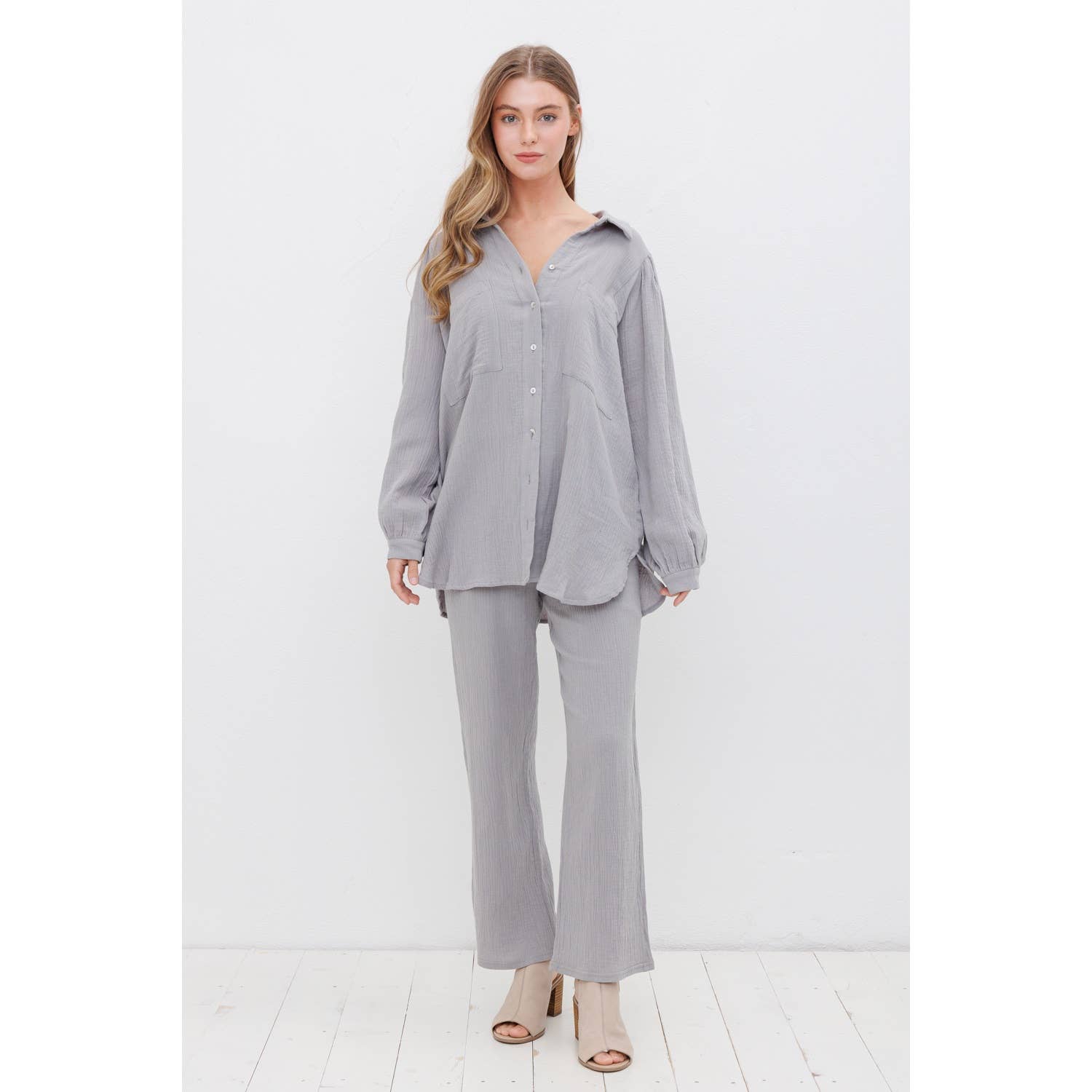 Sweet Generis – wholesale Pants – Women's – GAUZE WIDE LEG PANTS8