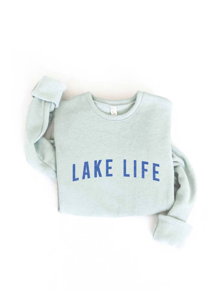 OAT COLLECTIVE - Wholesale Graphic Sweatshirt - Women's - LAKE LIFE Graphic Sweatshirt6