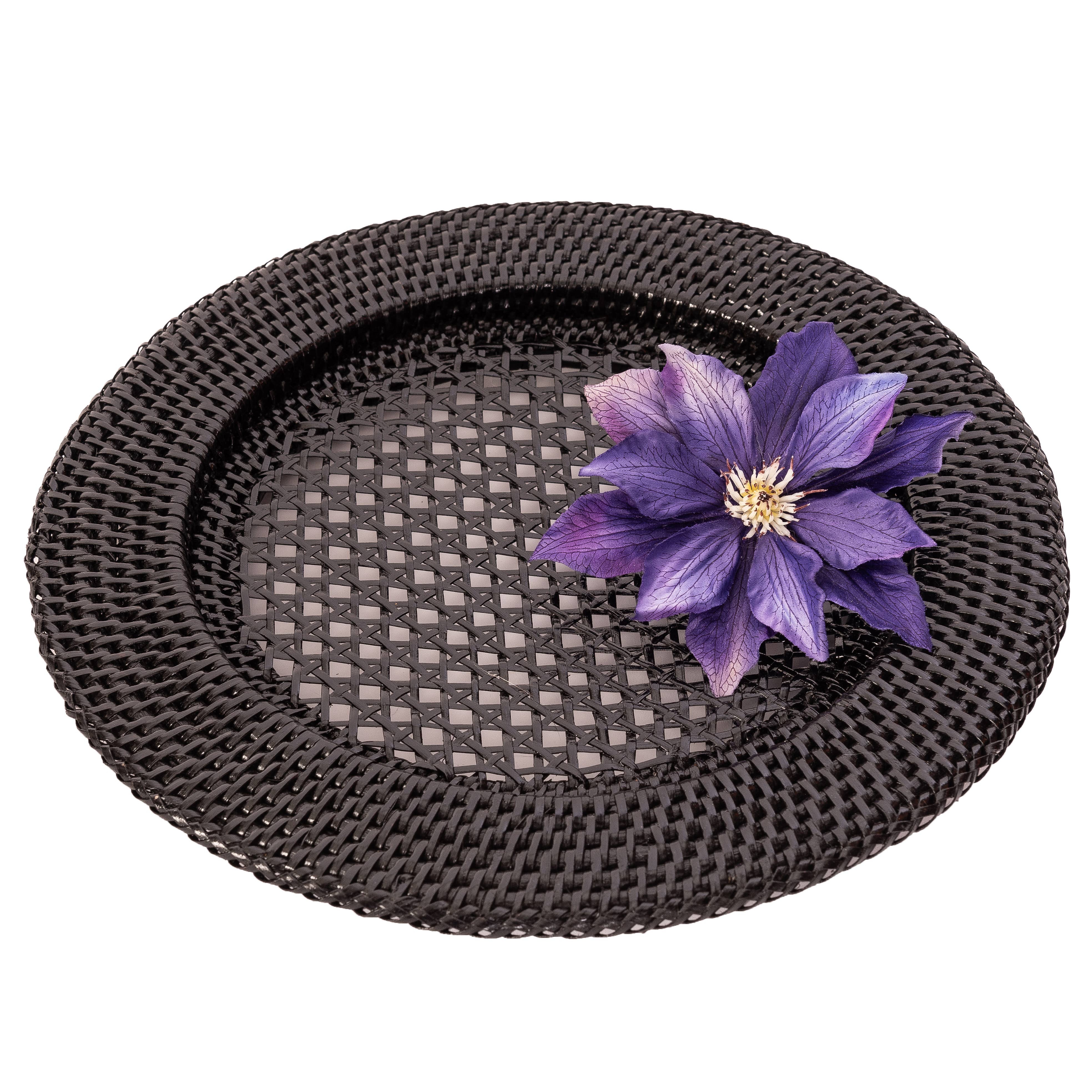 Artifacts Trading Company – wholesale Charger plate – Rattan Open Weave Charger Plate2