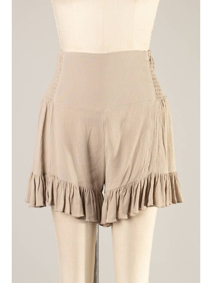 Fascination by Intrend - Wholesale Shorts - Women's - FSP1439-STK-Solid mid rise shorts