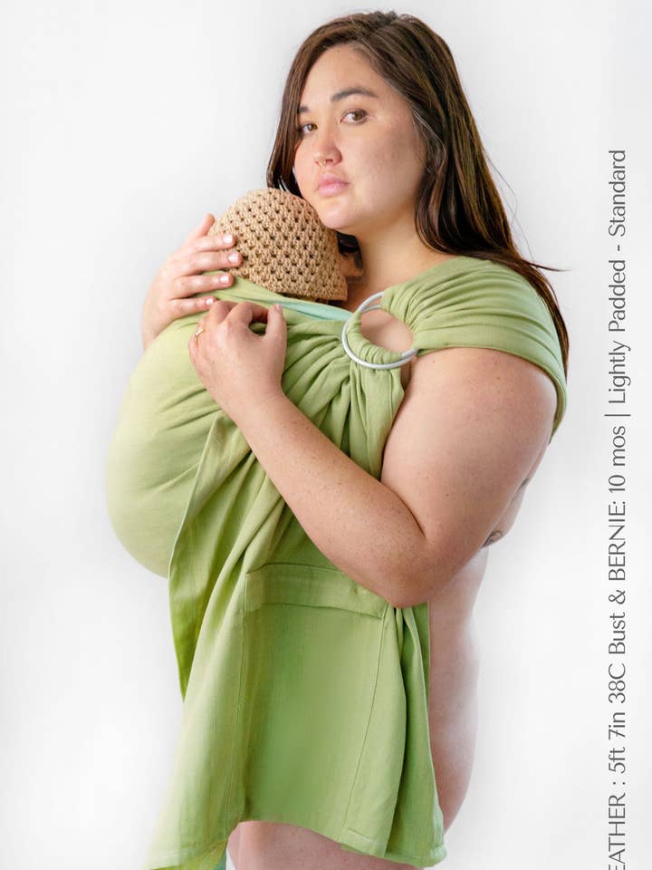 Eslinga de anel levemente acolchoada musgo por atacado de Maya Wrap