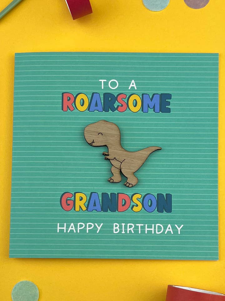 Brullende Kleinzoon Verjaardagskaart voor wholesale door KDee Designs