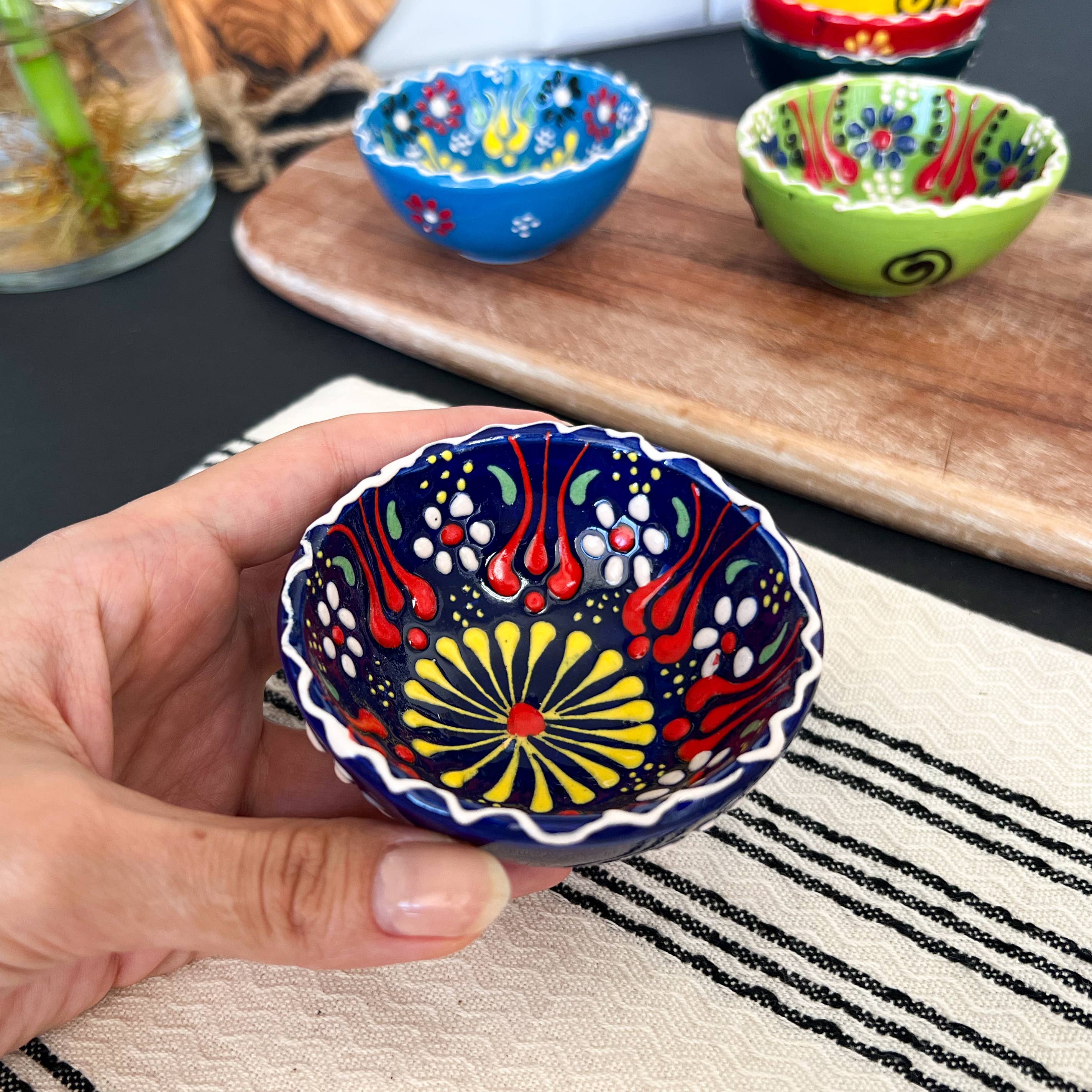 Umays Boho - Wholesale Bowl - Handpainted Ceramic Bowls, Small Tapas Bowls, Trinket Dishes13