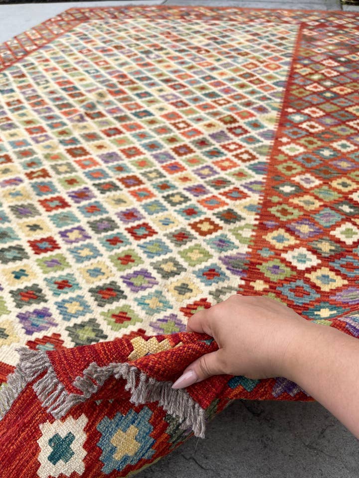 Bethany - 6x10 Afghan Kilim Rug for wholesale by The Rug Mine