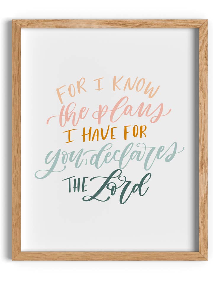 Jeremia 29:11 für den Großhandel von Isabela Schielke Studio