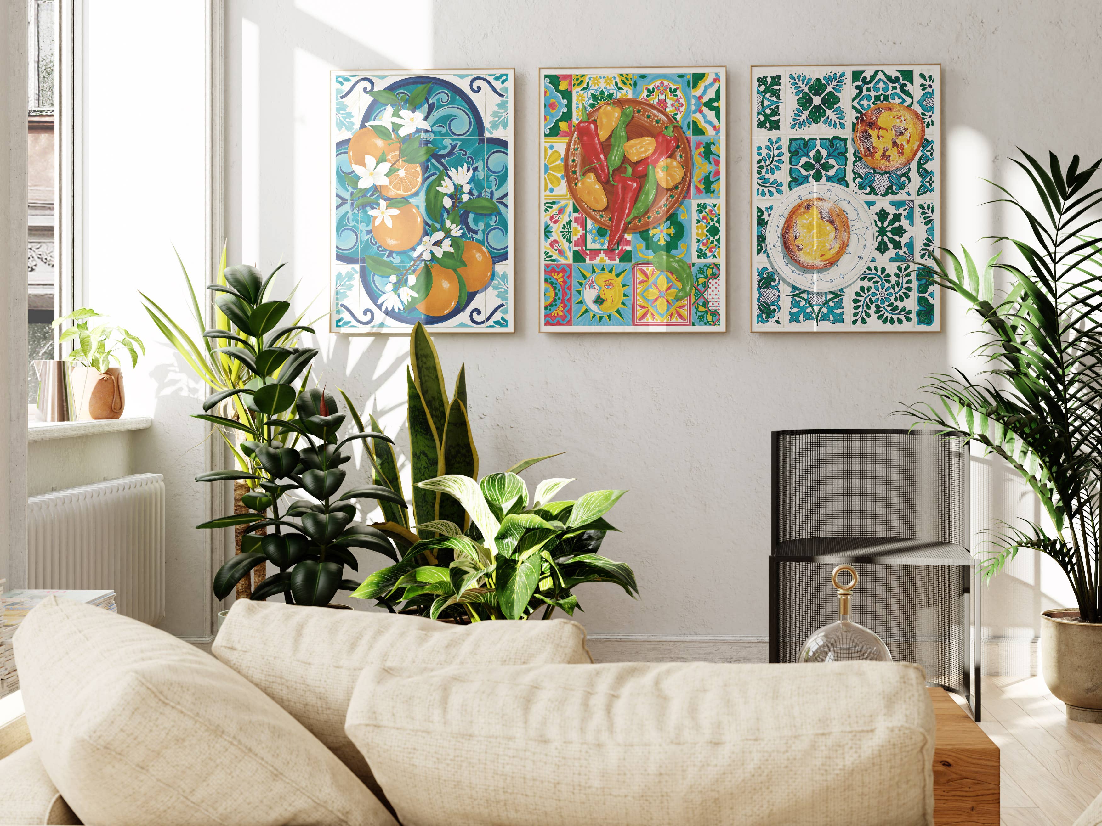 Vero Illustrates Art Prints and Greeting Cards - Wholesale Art Print - Pastel De Nata Art Print | Bright Food Kitchen Poster4