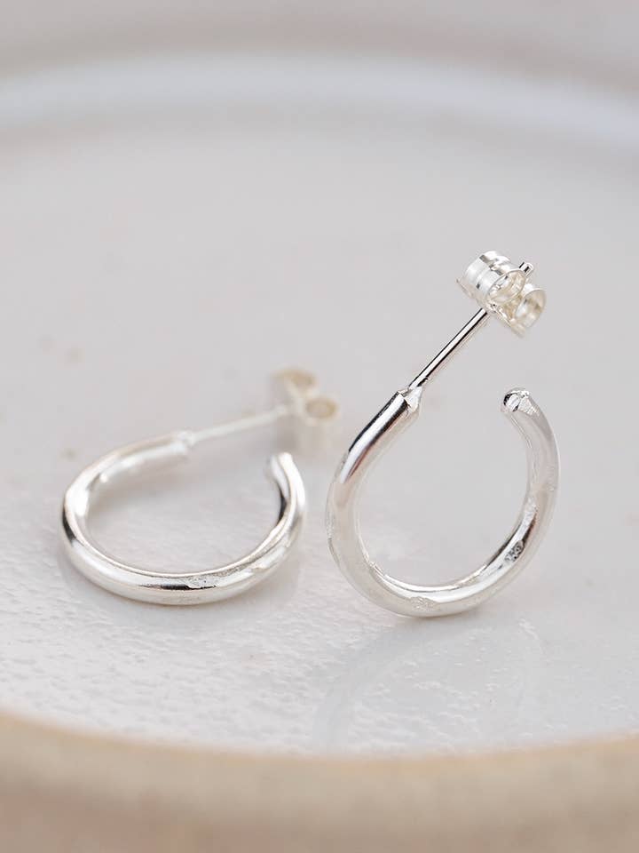 Sterling Silver Hoop Earrings - Mini for wholesale by Lucy Kemp Jewellery