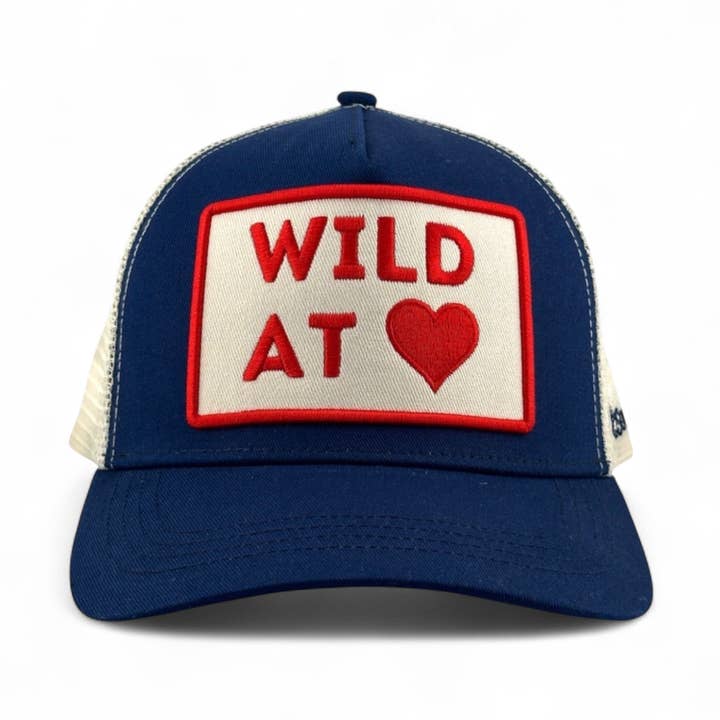 Wild at Heart Trucker - Navy for wholesale by SOULBYRD