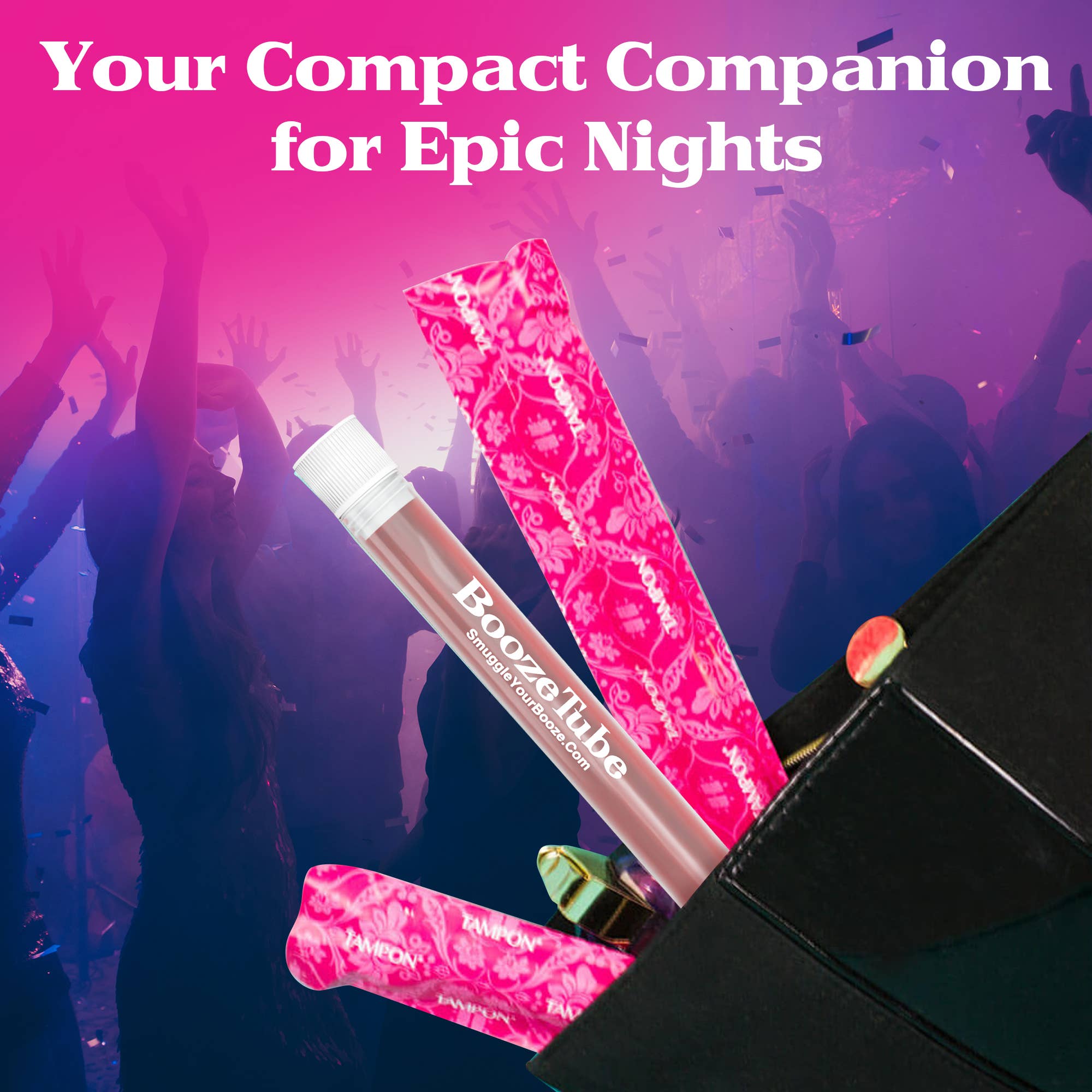 Smuggle Your Booze - Vendita all'ingrosso Fiaschette - Confezione da 5 fiale alcoliche finte a forma di tampone con 5 involucri richiudibili6