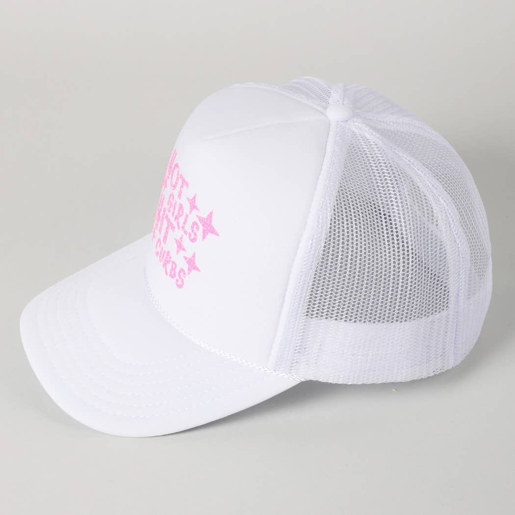 Fashion City - Wholesale Truckerpet - Dames - Heet Meiden Raken Stoepranden Glitter Logo Schuim Trucker Pet37