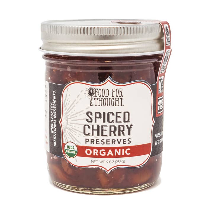 Organic Spiced Cherry Preserves for wholesale by Food For Thought