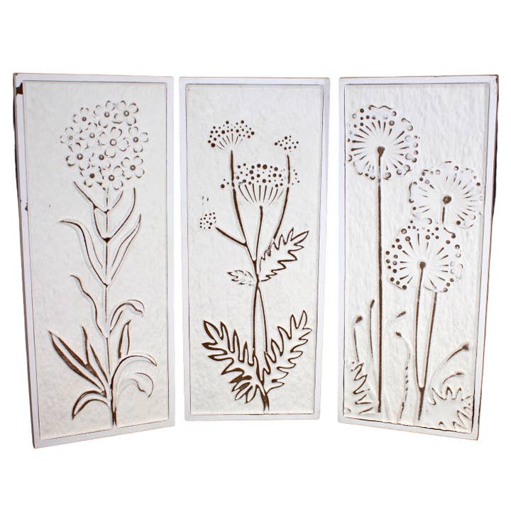 3 Asst Flower Signs for wholesale by WT Collection