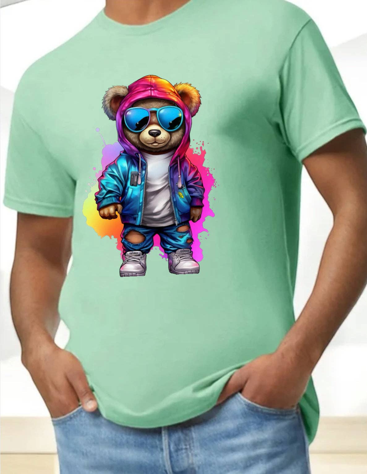 HABANA BELLA - Wholesale Screen Printed T-Shirt - Men's - T-shirt with pso fashion for men and big boys 100% cotton5