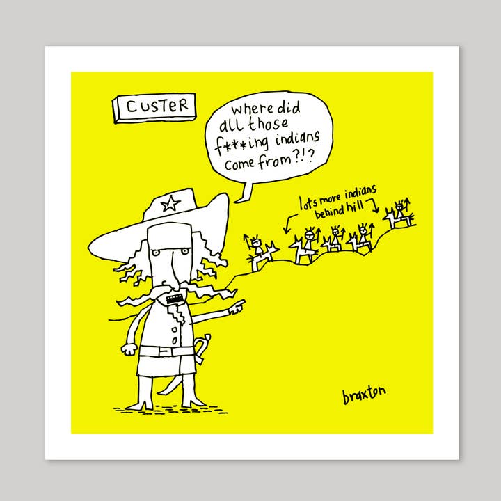 General Custer Greeting Card for wholesale by Icon