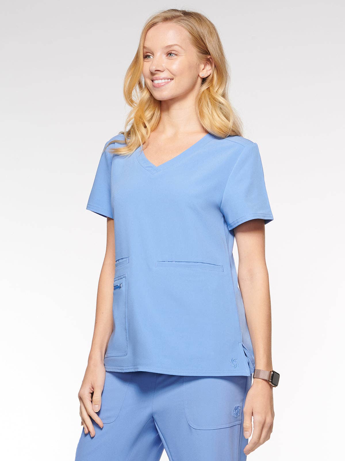 Aura Naturale - Wholesale Uniform voor gezondheidszorg - Dames - Kara Dames Ronde Hals Scrubstop met 4 Zakken (94002)13