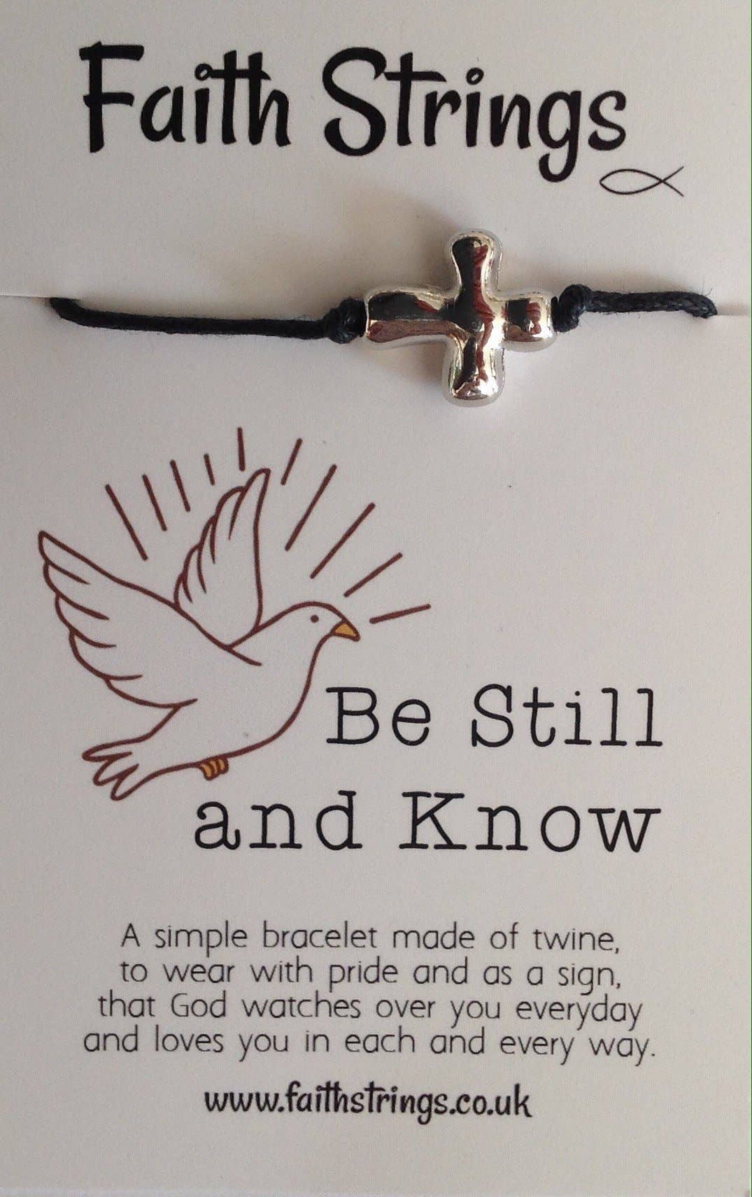 Faithstrings - Wholesale Charm/Dangle Bracelet - Be Still and Know Christian Faith String Wish Faith Bracelet5