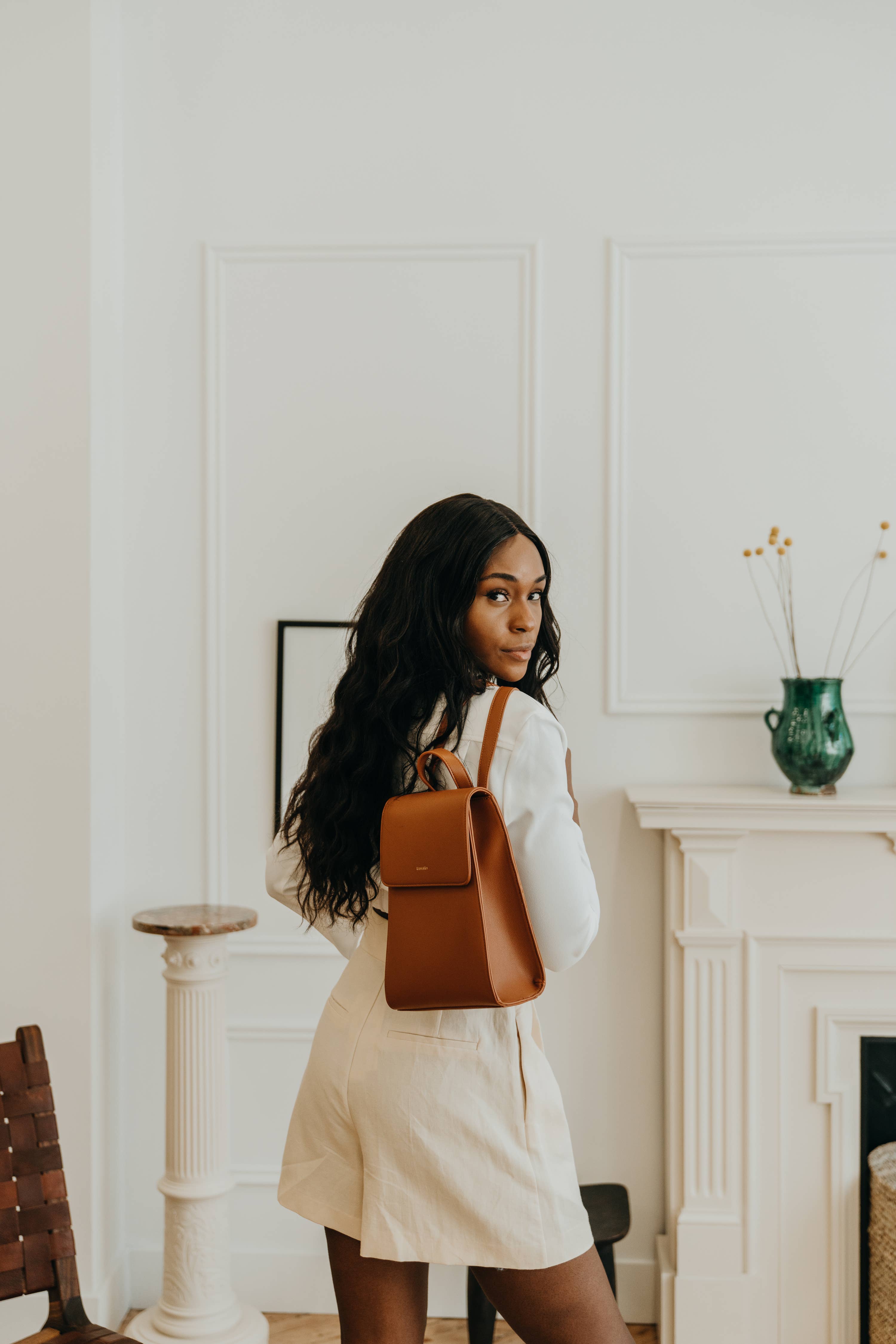 Samara Bags – Mochila - Mulher por atacado – Mochila Kiana Vegan Minimalista em Pele para Mulher17