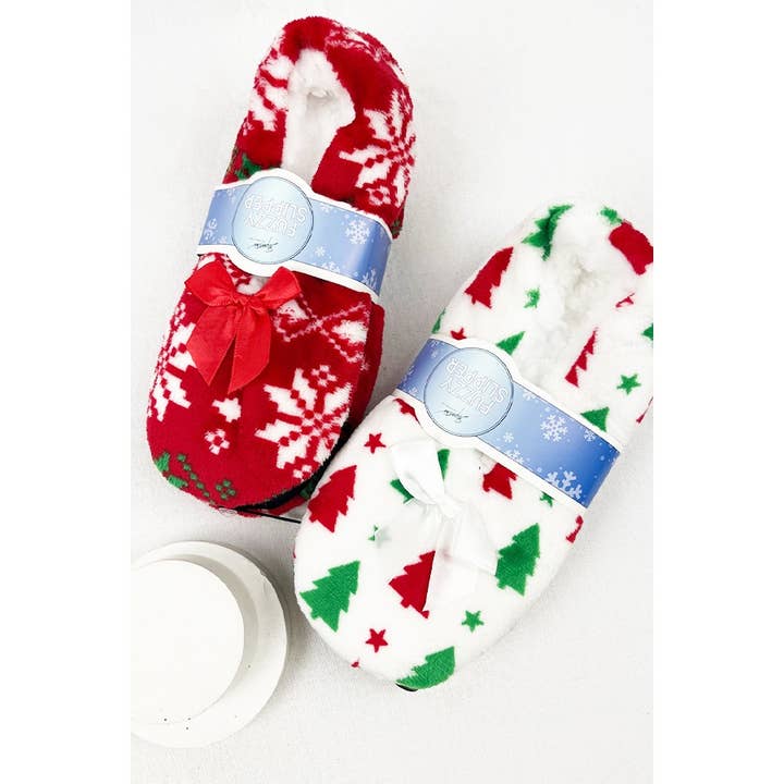 MIX COLOR Christmas Theme Indoor Slipper for wholesale on Faire