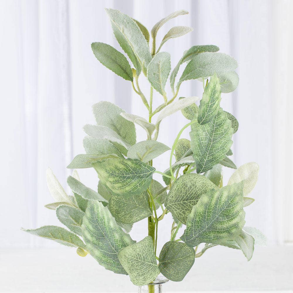 Factory Direct Craft - Wholesale Artificial flowers - Faux Lambs Ear - Select Spray or Garland4