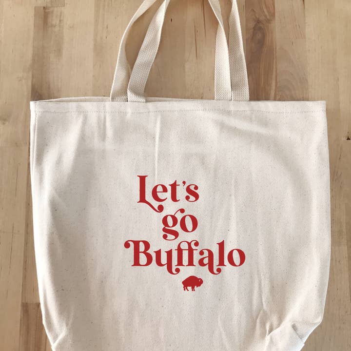 Perfect Day Print Co - Wholesale Tote Bag - Women's - Buffalo Bills Tote Bag - Lets Go Buffalo NY2