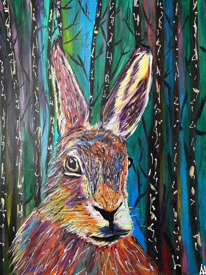 Mama Hare Print for wholesale by Third Wolf Designs