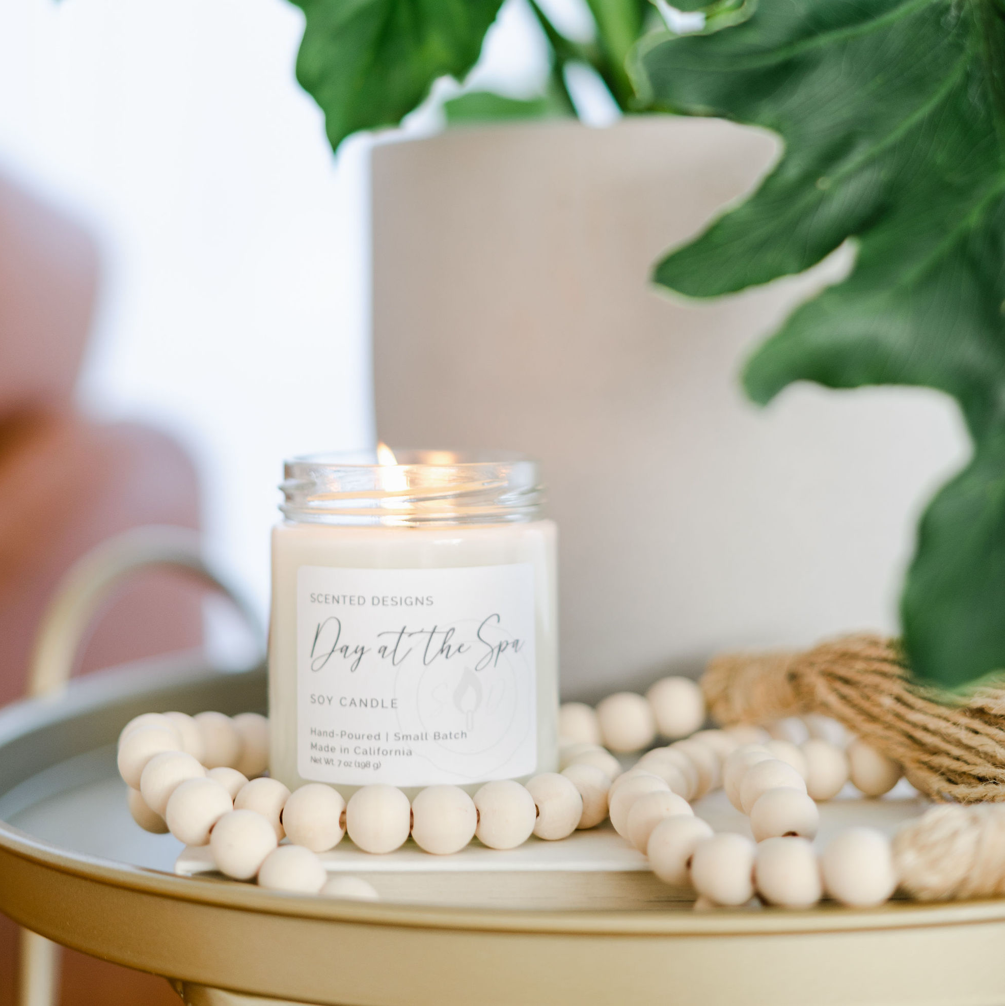 Scented Designs Candle Co - Wholesale Jar/Filled Candle - Day at the Spa Soy Candle - 7oz Signature Jar3