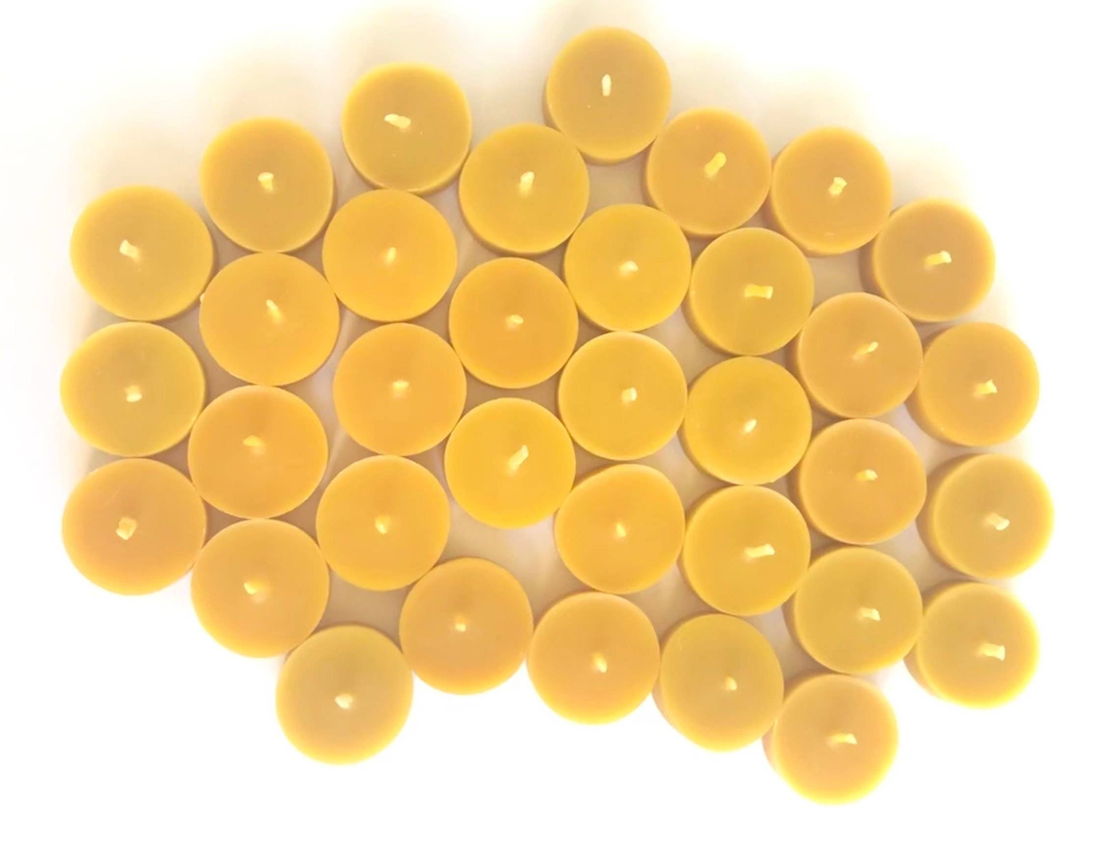 Five Bees Yard - Wholesale Tea Light Candles - 100% Pure & Natural Beeswax Tea Light Refill | Tealights1