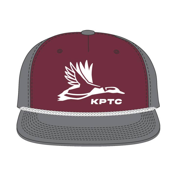 The Cotton Row Classic - Seilmütze - Kastanienbraun/Grau für den Großhandel von Knotted Pine Trading Co.