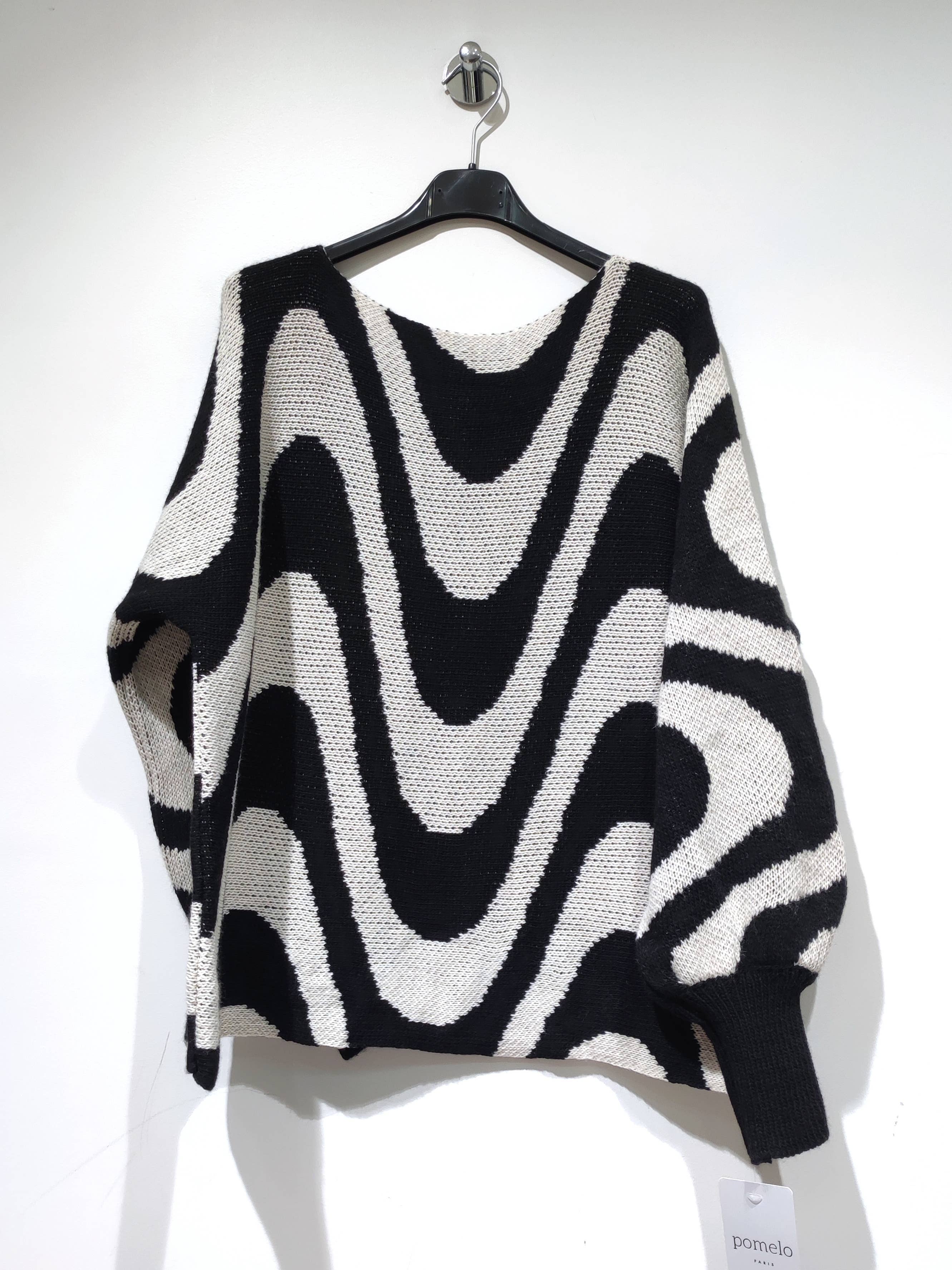 Pomelo paris – Pulôver - Mulher por atacado – roma Pull Ondas - Pack 12 PCS5