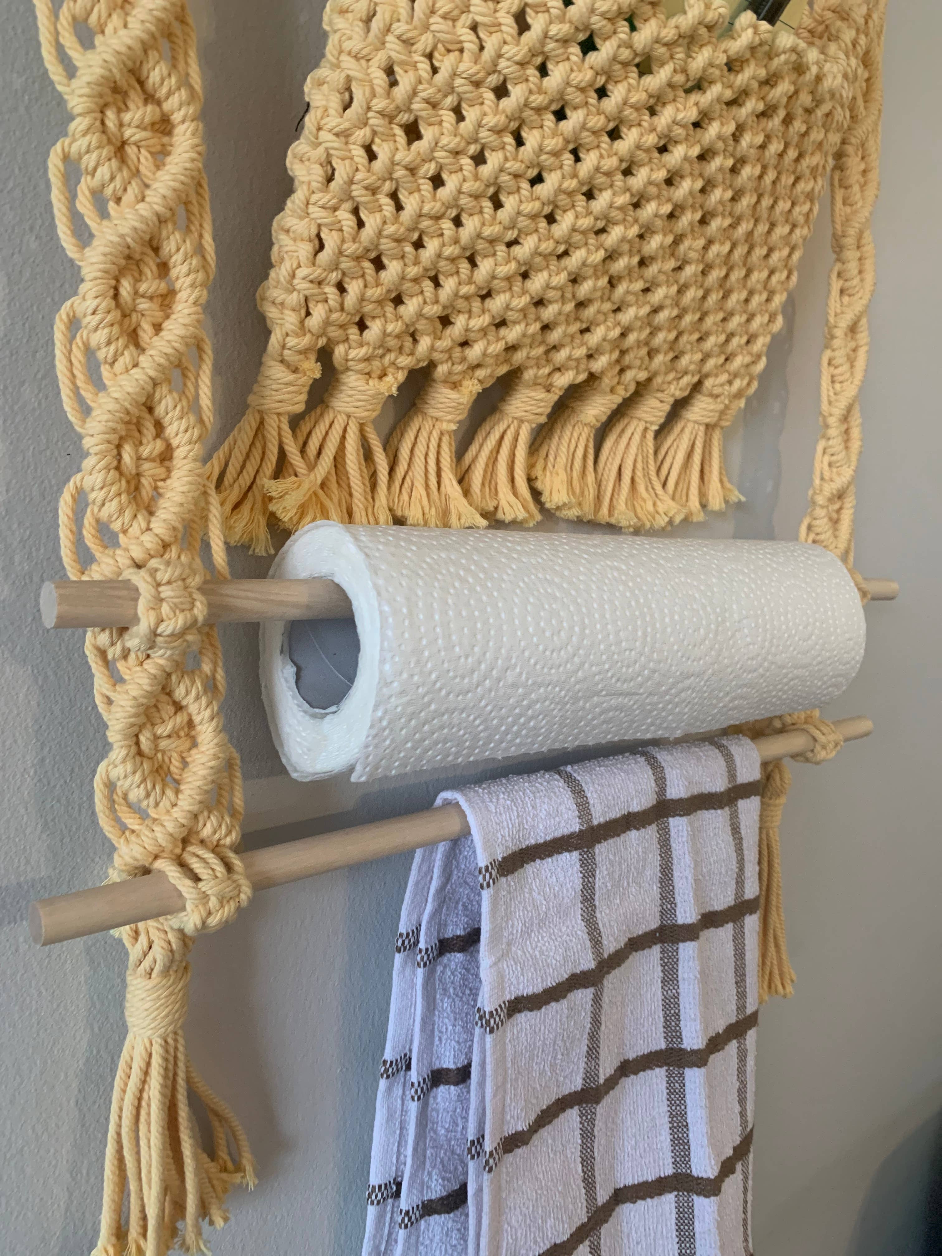 Organizer in macrame/portaoggetti da cucina/organizer/decorazione