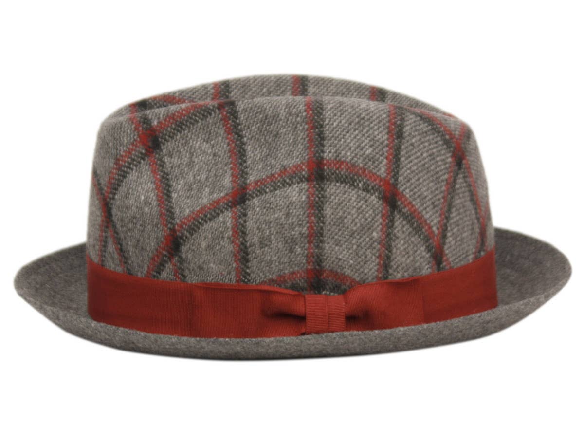Epoch hats - Wholesale Fedora - Men's - Richman Brothers Plaid Wool Fedora Hat with Band1