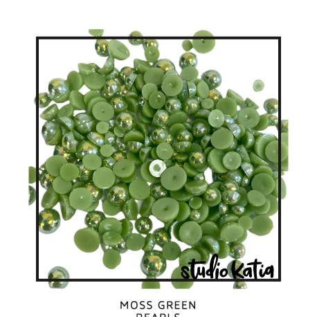 MOSS GREEN PEARLS for wholesale by Studio Katia