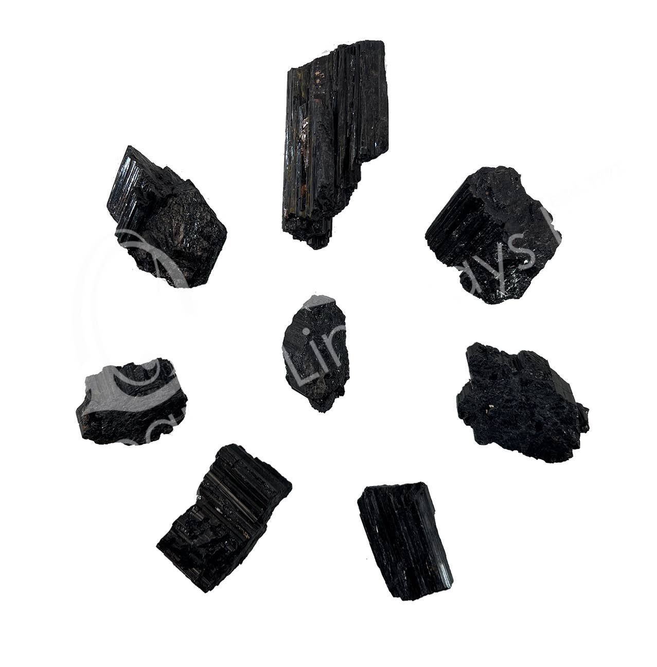 Oceanic Linkways Inc - Wholesale Spiritual Stone/Crystal - ROUGH - TOURMALINE, BLACK 1-2" (KG)3