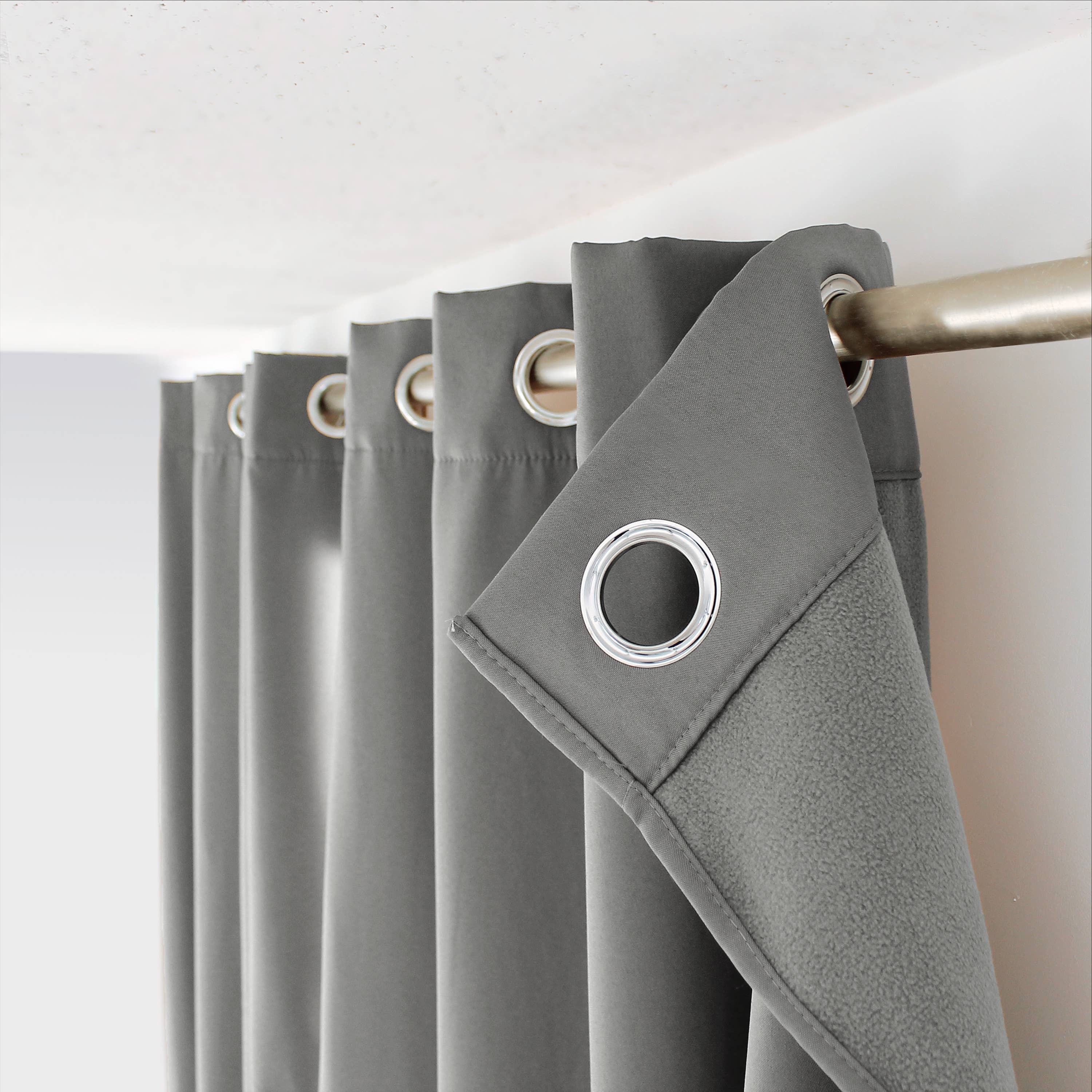 DECOSTARS - CmaDECO - Vendita all'ingrosso Tende - Tenda termica oscurante con occhielli, 135x240 cm, Glacier33